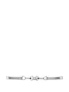 Maje Laminated-leather Belt In Silver