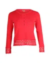 Maje Laser Cut Blouse In Red Viscose In Red