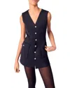 Maje Layered-effect Wool-blend Dress In Navy