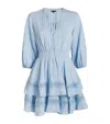Maje Layered Mini Dress In Blue