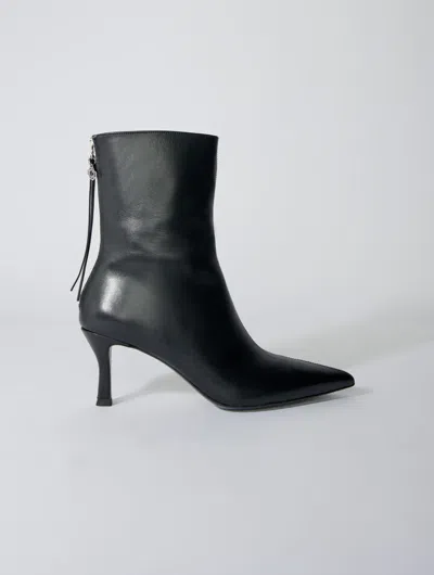 MAJE LEATHER ANKLE BOOTS