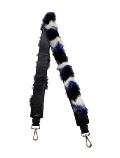 Pre-owned Maje Leather Bag Strap In Black