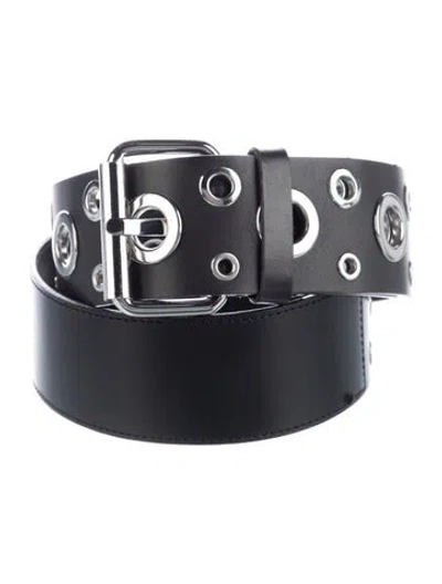 Pre-owned Maje Leather Belt In Black