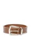 Maje Leather Belt In Brown