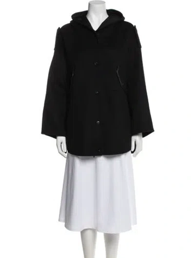 Pre-owned Maje Leather Blazer W/ Tags In Black