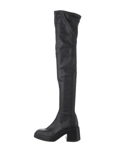 Pre-owned Maje Leather Boots In Black