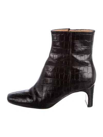 Pre-owned Maje Leather Boots In Black