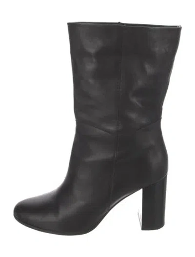 Pre-owned Maje Leather Boots In Black