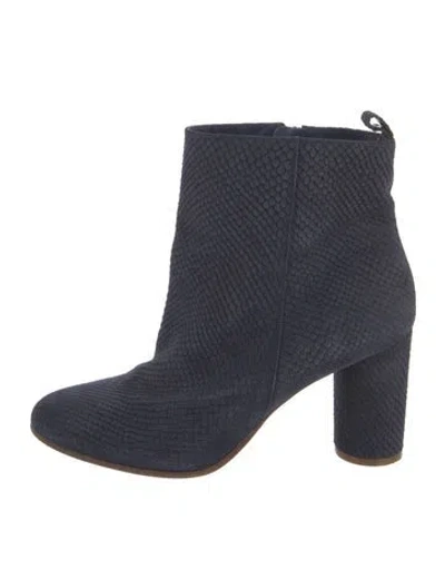 Pre-owned Maje Leather Boots In Blue