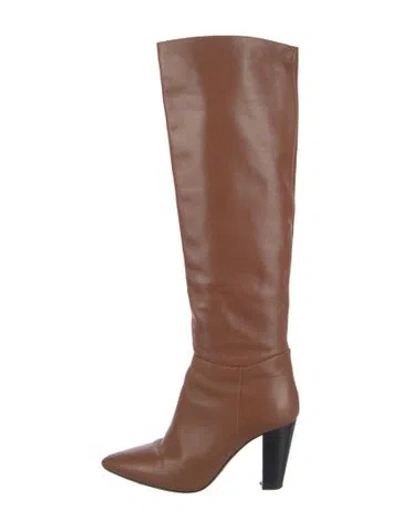Pre-owned Maje Leather Boots In Brown