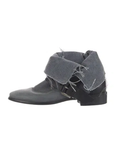 Pre-owned Maje Leather Boots In Grey