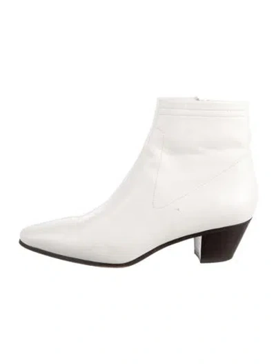 Pre-owned Maje Leather Boots In White