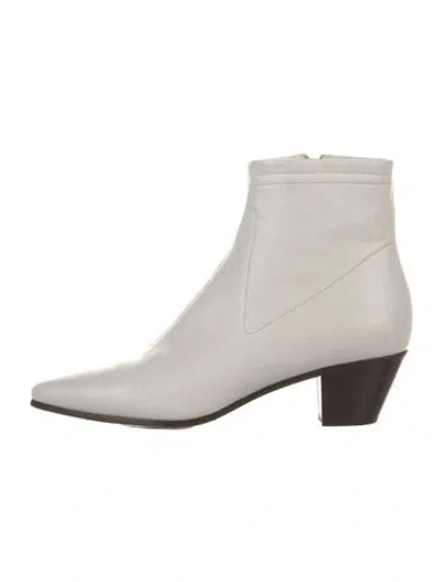 Pre-owned Maje Leather Boots In White