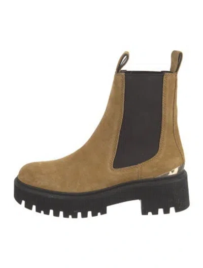 Pre-owned Maje Leather Chelsea Boots