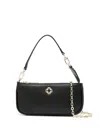 Maje Sarah Leather Tote Bag In Black