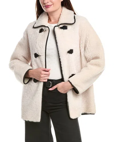 MAJE MAJE LEATHER COAT