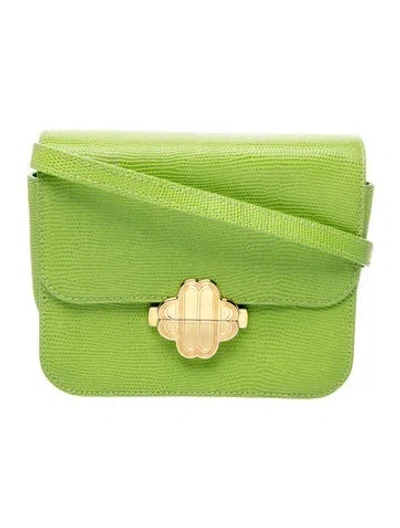 Pre-owned Maje Leather Crossbody Bag In Green