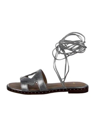 Pre-owned Maje Leather Gladiator Sandals