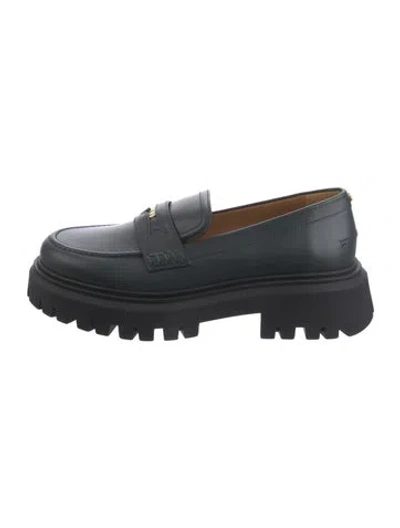 Pre-owned Maje Leather Loafers In Blue