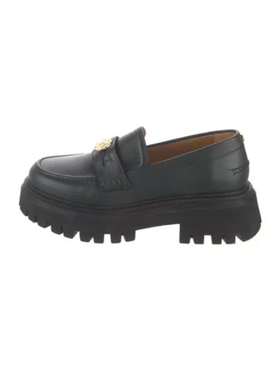 Pre-owned Maje Leather Loafers In Blue