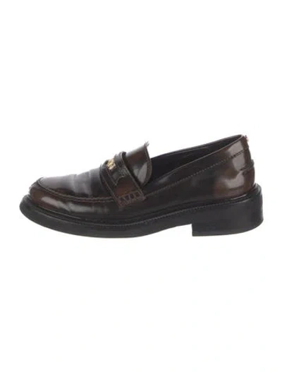 Pre-owned Maje Leather Loafers In Multi