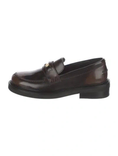 Pre-owned Maje Leather Loafers In Multi
