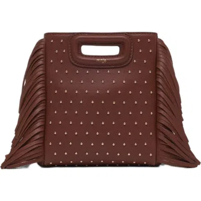 Maje Leather M Mini Bag With Studs