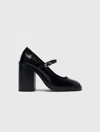 Maje Babies En Cuir In Black