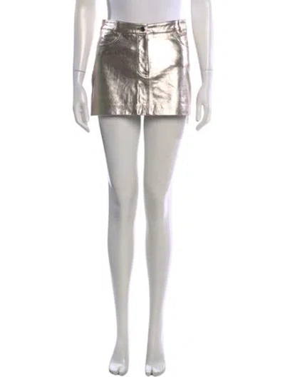 Pre-owned Maje Leather Mini Skirt