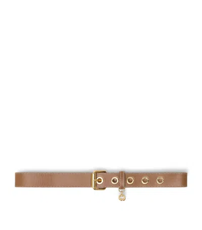 Maje Leather Miss M Belt In Black