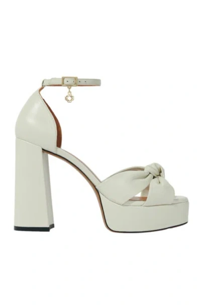 MAJE MAJE LEATHER PLATFORM SANDALS