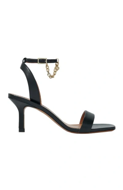 MAJE MAJE LEATHER SANDALS WITH HEELS