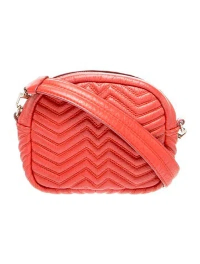 Pre-owned Maje Leather Shoulder Bag In Orange