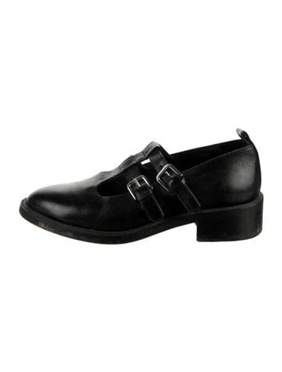 Pre-owned Maje Leather Sneakers In Black/white