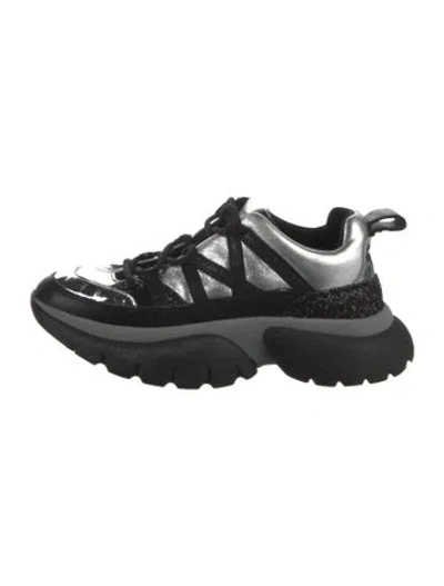 Pre-owned Maje Leather Sneakers In Multi