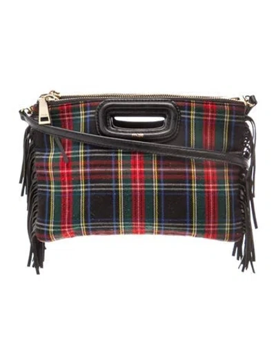 Pre-owned Maje Leather Top Handle Bag In Multicolor