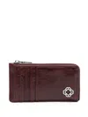 Maje Leather Wallet In Red