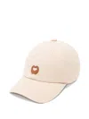 Maje Leather-patch Baseball Cap In White