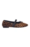 Maje Leopard-effect Leather Ballet Flats In Leopard Print