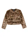 LEOPARD-PRINT BUTTONED JACKET