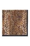 Maje Leopard Print Scarf In Brown