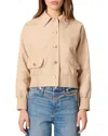 Maje Linen And Cotton Bomber Jacket In Beige