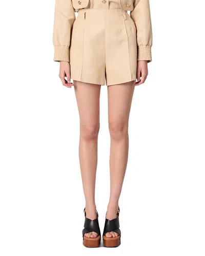 MAJE LINEN & COTTON SHORTS