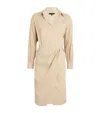 Maje Wraparound-style Shirt Dress In Neutral