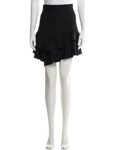Pre-owned Maje Linen Mini Skirt In White
