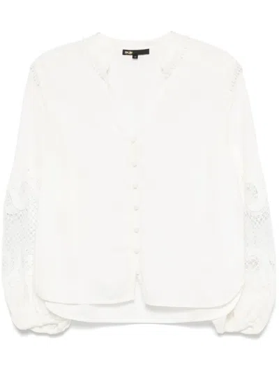 Maje Linen Shirt In White