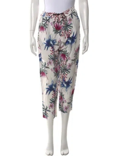 Pre-owned Maje Linen Wide Leg Pants In Multi