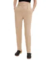Maje Striped Trousers In Brown