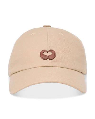 Maje Linette Baseball Cap In Neutral