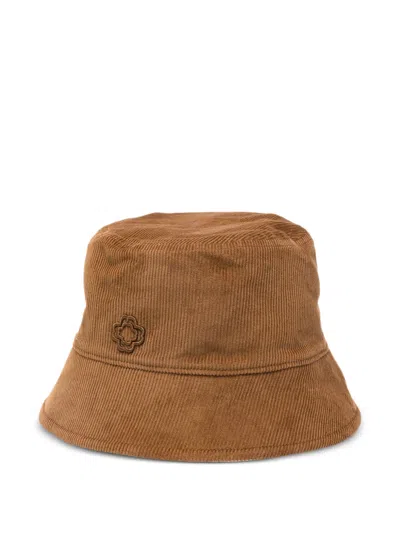 MAJE LOGO-APPLIQUÉ CORDUROY HAT